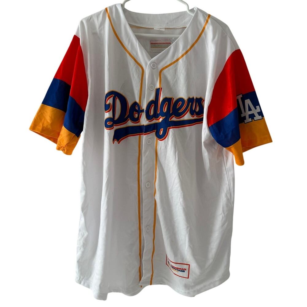 Los Angeles LA Dodgers 2023 Armenian Heritage Night SGA Jersey Adult Size XL